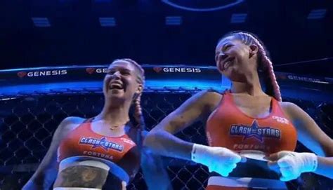 mma fighter flashes crowd after win|Aussie fighter flashes crowd with her breasts after STUNNING。